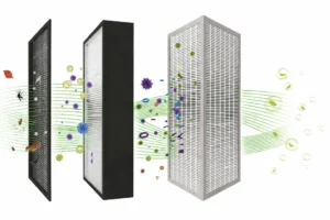 Hệ thống lọc không khí nhiều lớp Mesh HEPA H11 và lõi trao đổi nhiệt