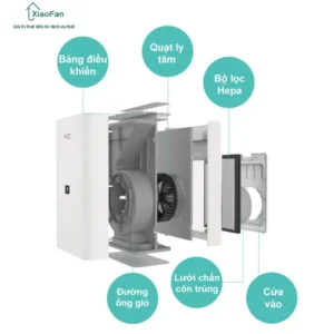 Cấu tạo bên trong máy cấp khí tươi máy MATE A1