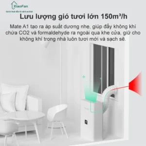 Lưu lượng gió máy MATE A1 150m³/h