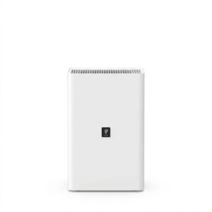 máy cấp khí tươi treo tường thiết kế nhỏ gọn màu trắng