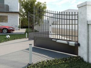Bộ cổng tay đòn tự động cho cổng 1 cánh/2 cánh, kèm điều khiển từ xa và cảm biến an toàn