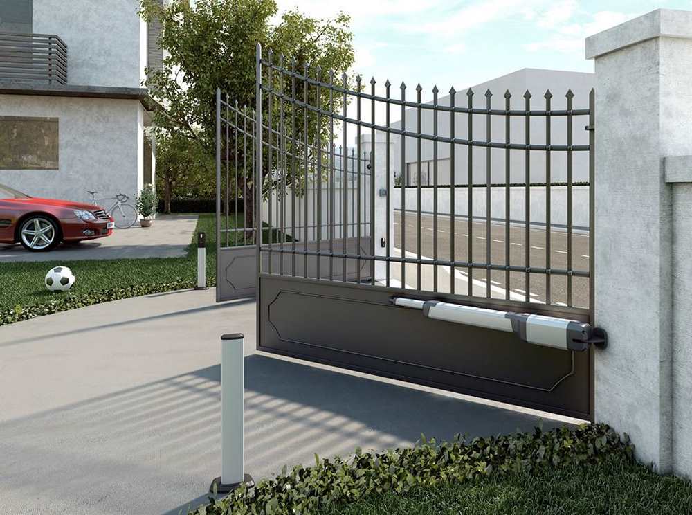 Bộ cổng tay đòn tự động cho cổng 1 cánh/2 cánh, kèm điều khiển từ xa và cảm biến an toàn