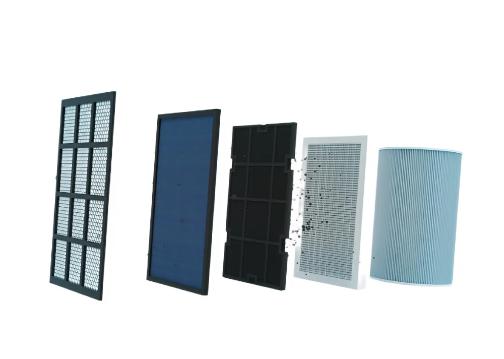 Cấu tạo 4 lớp màng lọc HEPA gồm lọc thô, lọc than hoạt tính và lõi lọc HEPA
