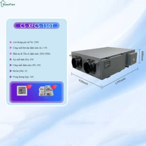 Thông số chi tiết và kích thước máy cấp khí tươi CS-XFCS-150T Xiao Fan
