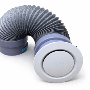 Cửa gió tròn ABS kèm ống nối mềm lắp đặt âm tường hệ thống thông gió