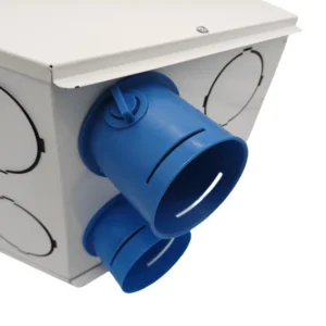 Đầu nối ống gió trên hộp phân phối khí tươi