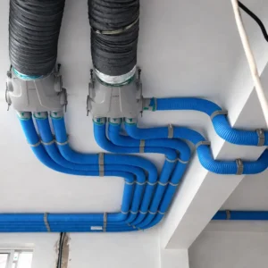 Hệ thống ống gió HDPE âm trần cấp gió tươi lắp đặt thực tế trong nhà ở