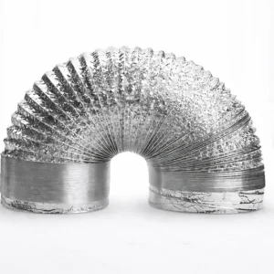 Ống gió mềm nhôm lõi thép không bảo ôn uốn cong linh hoạt dùng cho hệ thống thông gió