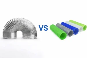 So sánh ống gió mềm nhôm và ống gió nhựa HDPE cấp khí tươi