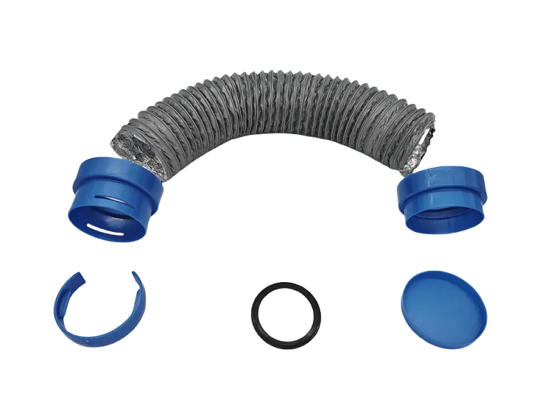 Ống thông gió composite PVC nhôm kèm đầu nối dùng cho hệ thống cấp khí tươi