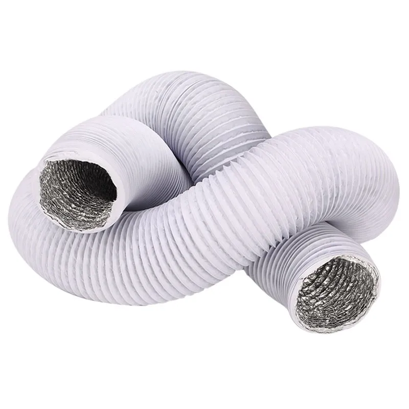 Ống thông gió composite PVC nhôm 3 lớp dạng ống gió mềm dùng cho hệ thống cấp khí tươi